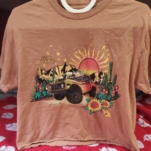 Ford Brown Desert Scene Short Sleeve Tee